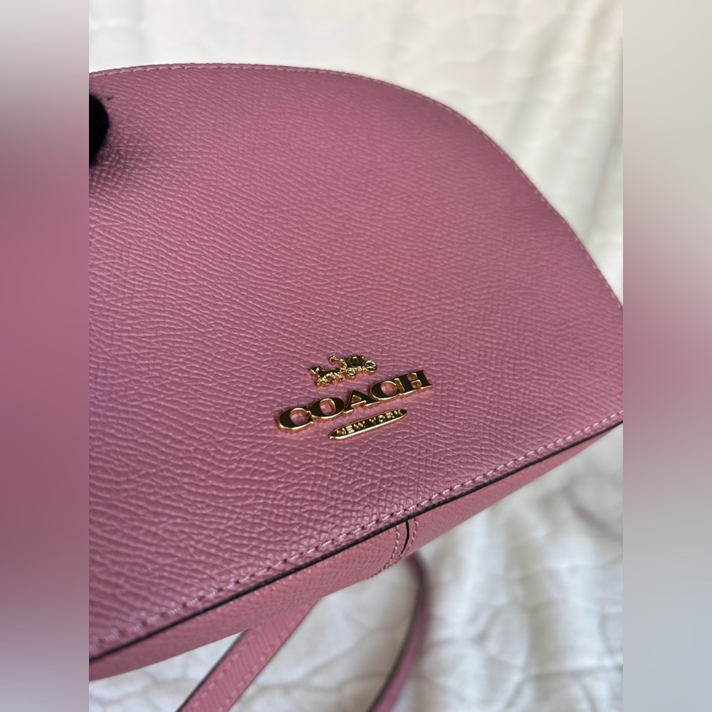Coach Mini Jamie Camera Bag in Refined Pebble Leather - True Pink / Like New - Picture 5 of 13